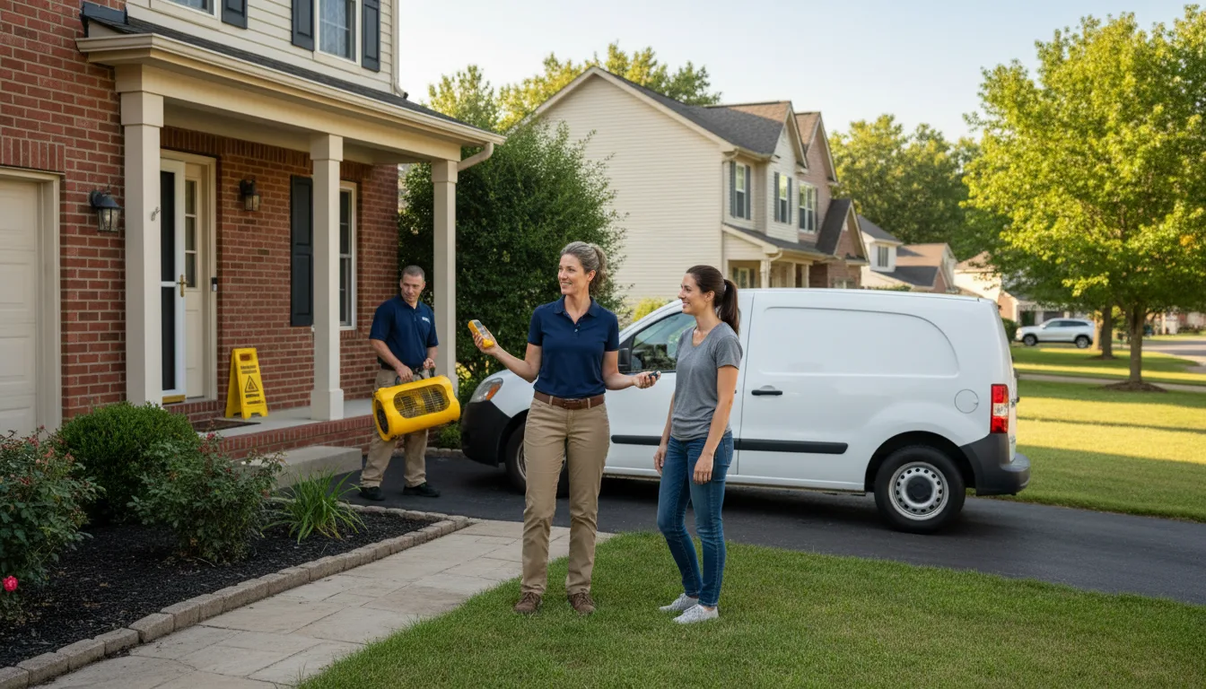 Residential water damage restoration in Alda, NE